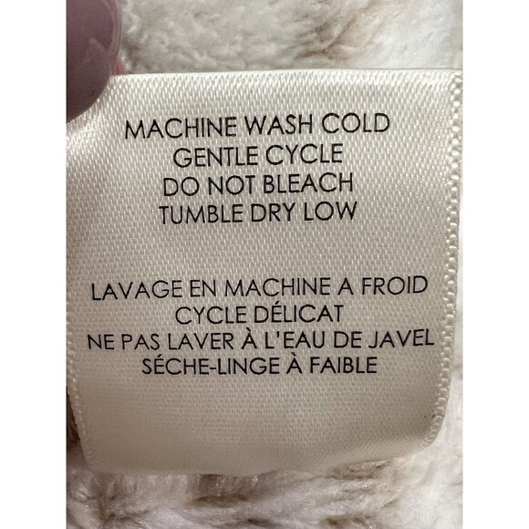 Z Supply Frosted Plush white leopard print faux fur pullover sweater Medium - Picture 7 of 7